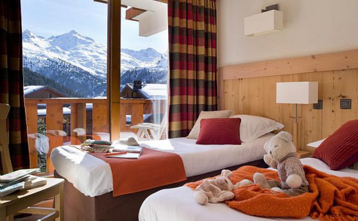 Les Crets, Meribel, Twin Bedroom